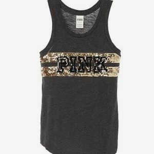 Victoria’s Secret Pink Sequins Tank Top